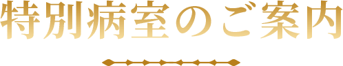 特別病室のご案内